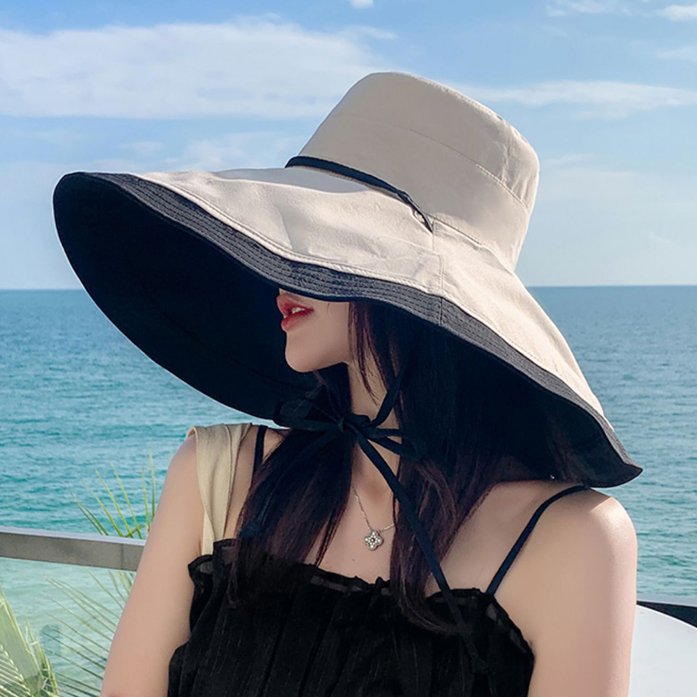 베트남 여행 플로피햇 양면 챙넓은 모자 자외선차단 여름 휴양지 동남아 여행 모자